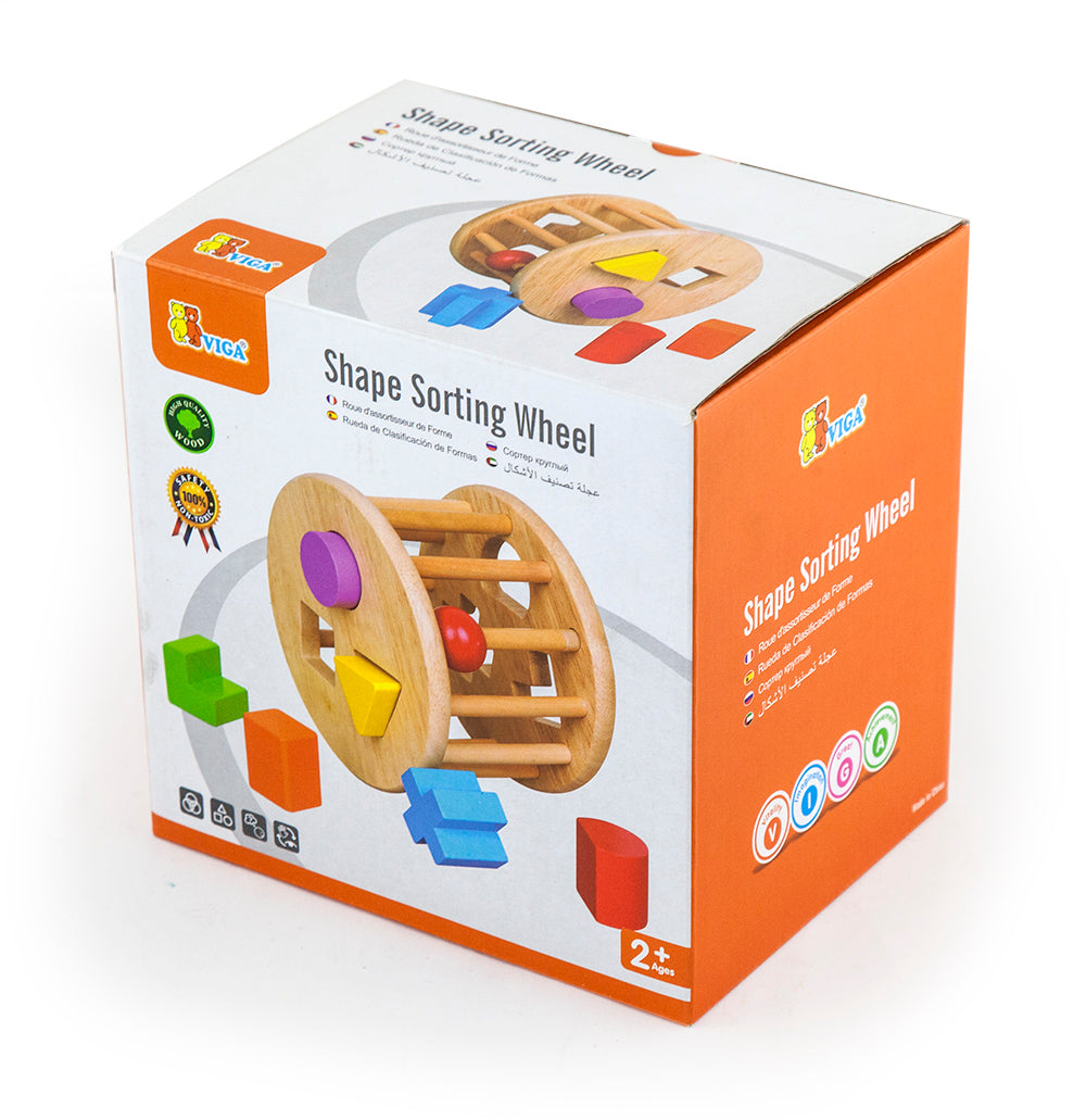 Viga Toys | Shape Sorting Wheel | Friends of K
