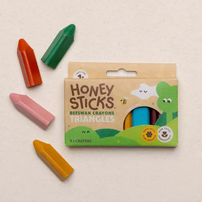 Honeysticks | Beeswax Crayons Triangles 8pk by Honeysticks - Friends of K