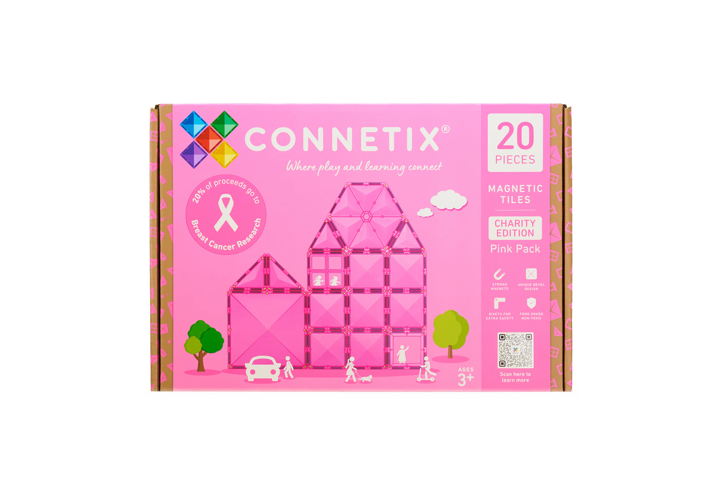 Connetix Tiles | Charity Pack Pink 20pc