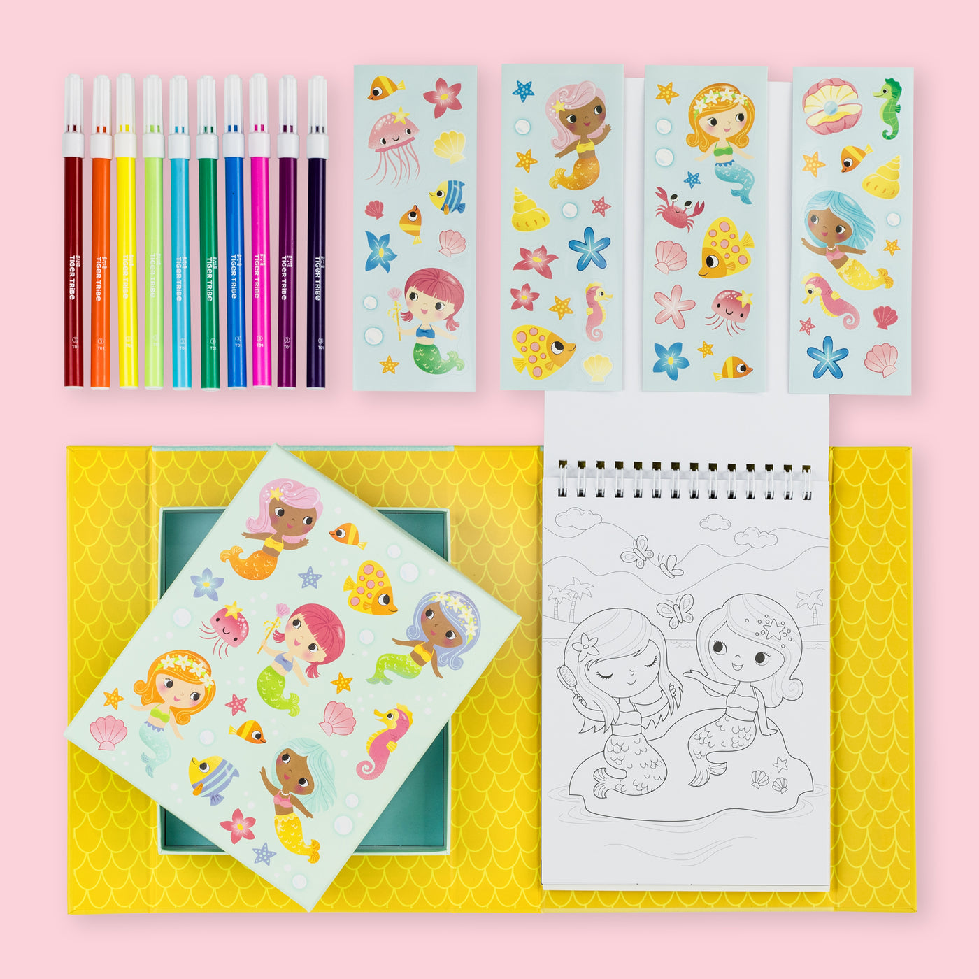 Tiger Tribe | Colouring Set - Mermaids