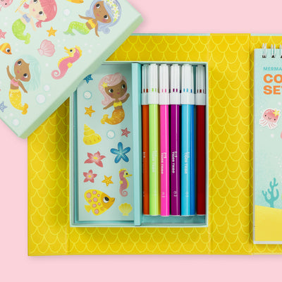 Tiger Tribe | Colouring Set - Mermaids