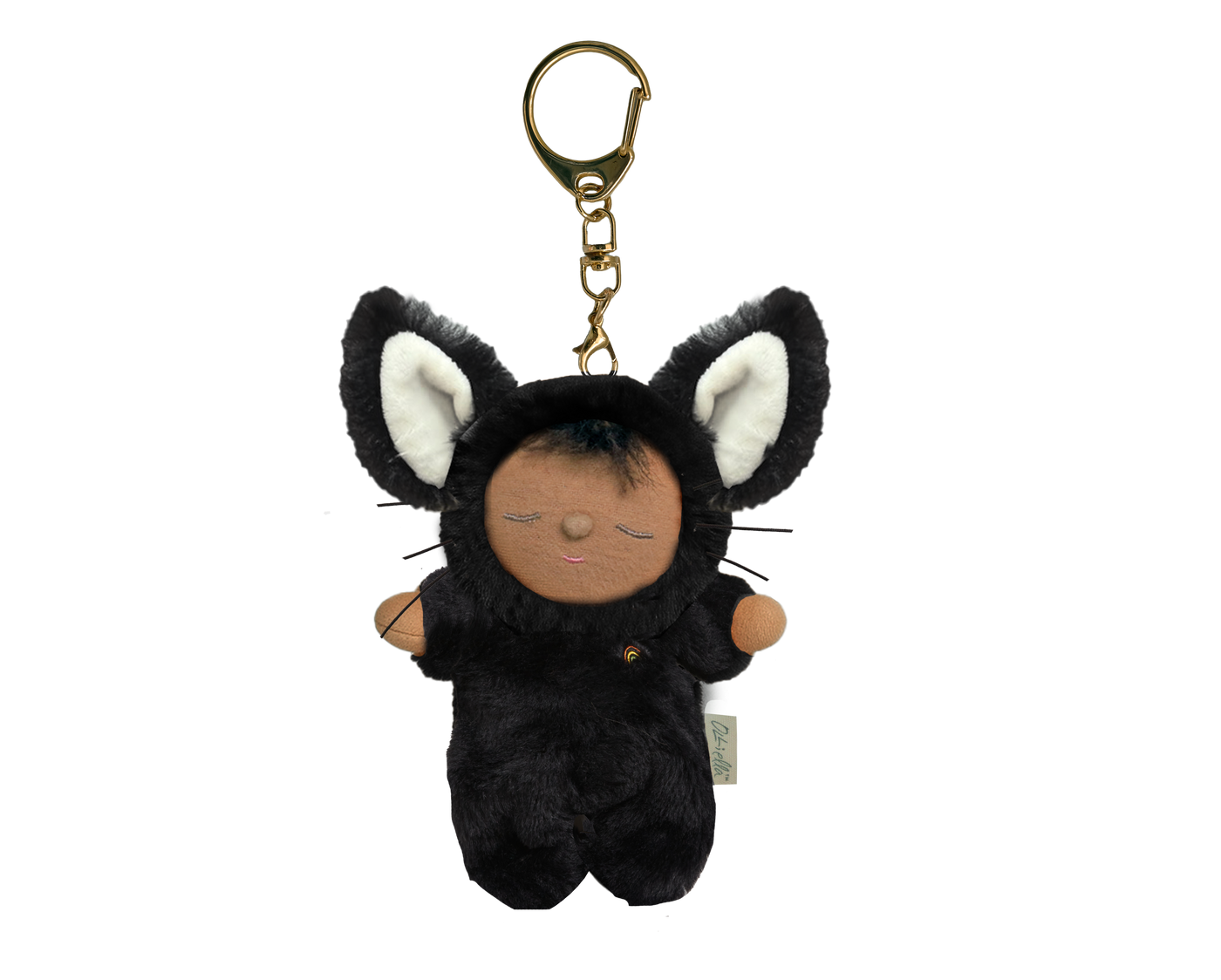 Olli Ella | Cozy Bag Charm Black Cat Nox