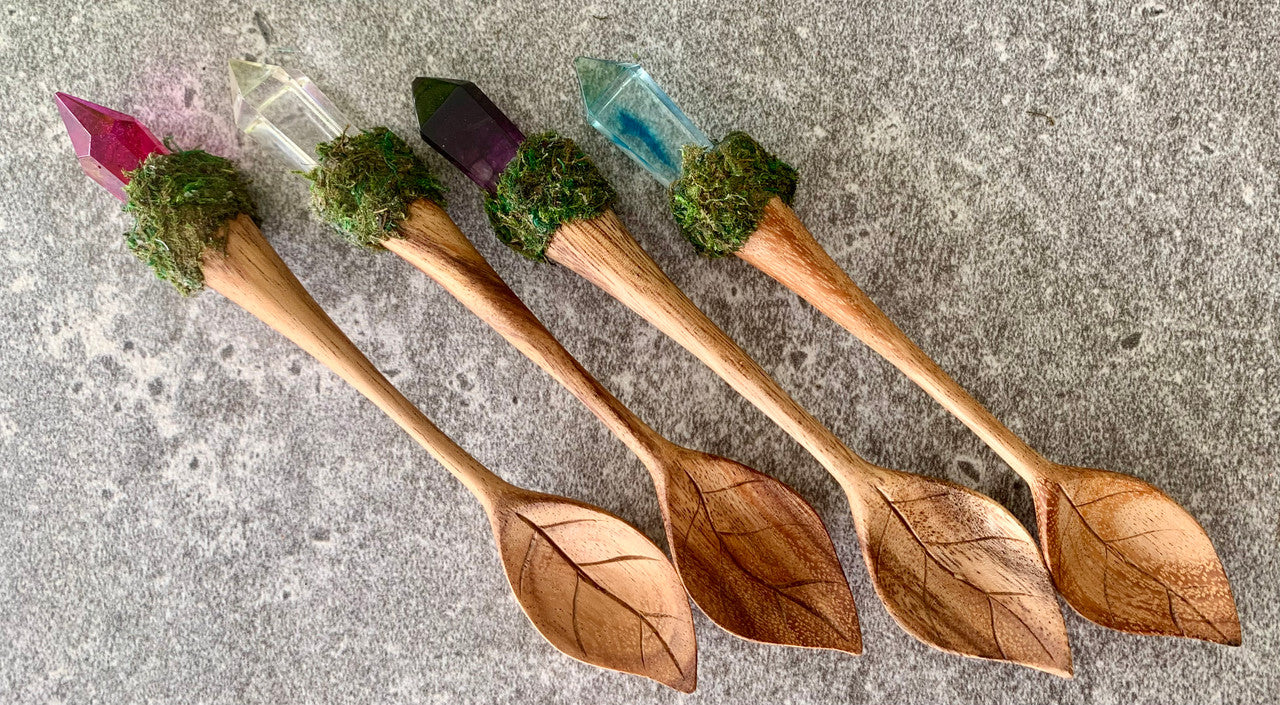 Crystal Leaf Spoon by Papoose - Friends of K