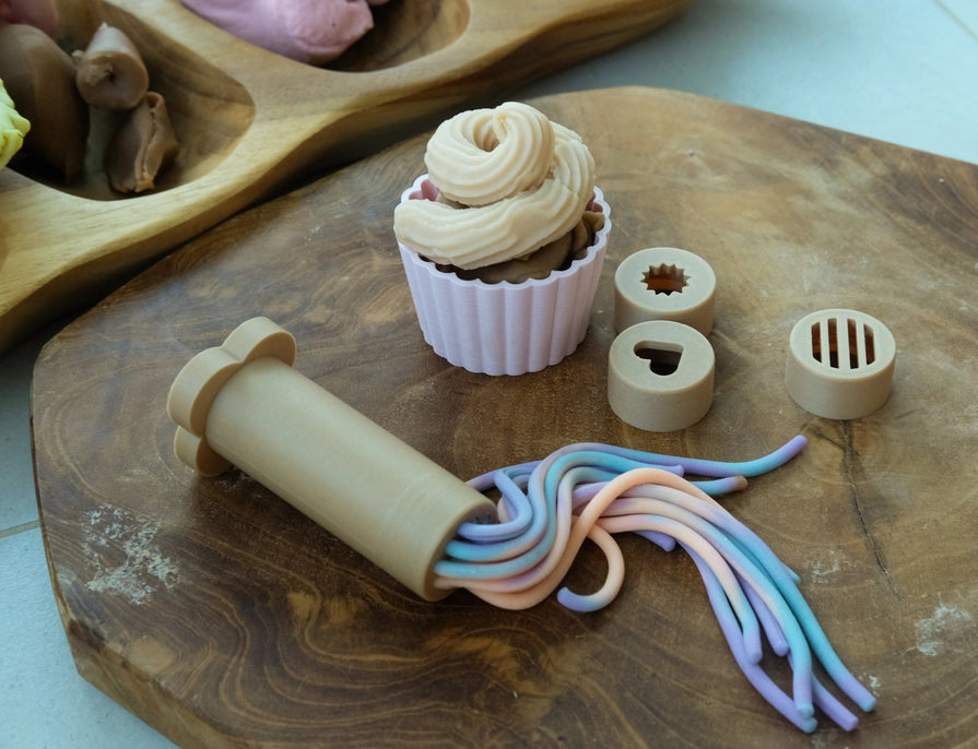 Eco Playdough Extruder – Sensory Tool For Fine Motor Play by Kinfolk Pantry - Friends of K