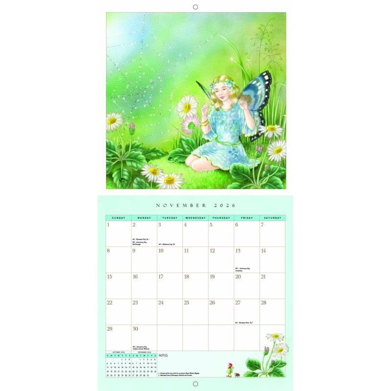 Shirley Barber | Fairies Calendar 2026 by Shirley Barber - Friends of K