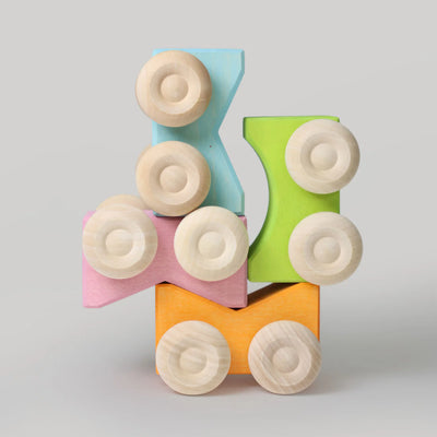 Grimm's | Stacking Cars (2025) - Assorted Colours *PreOrder* by Grimm's - Friends of K