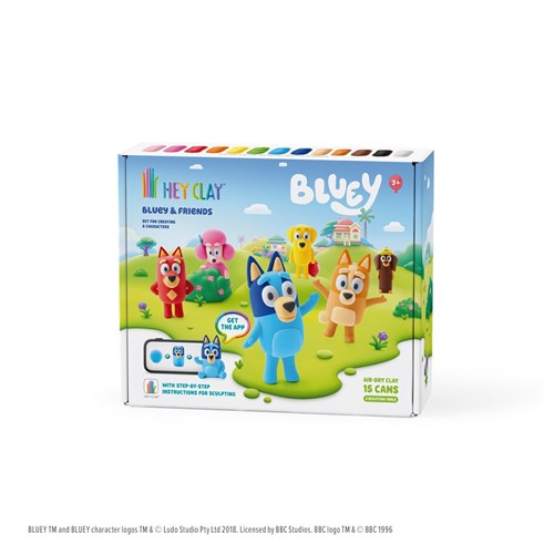 Bluey & Friends Set (15 Cans) | Hey Clay