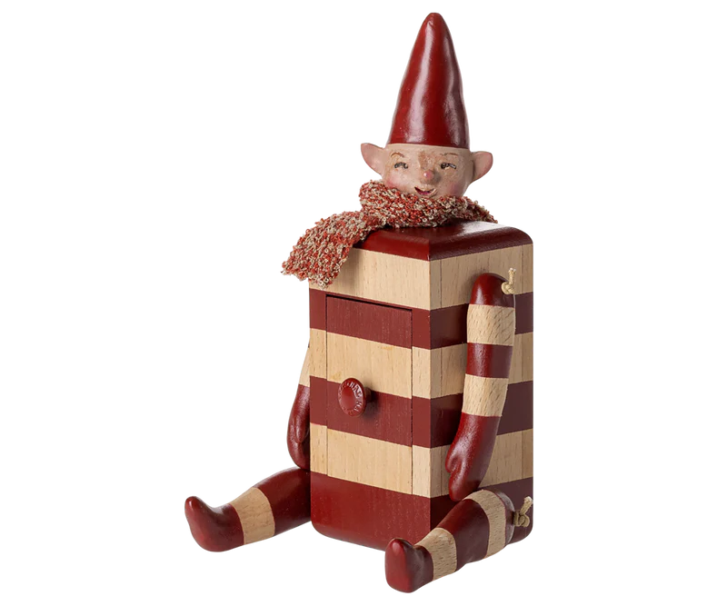 Maileg | Elf with Drawer Red by Maileg - Friends of K