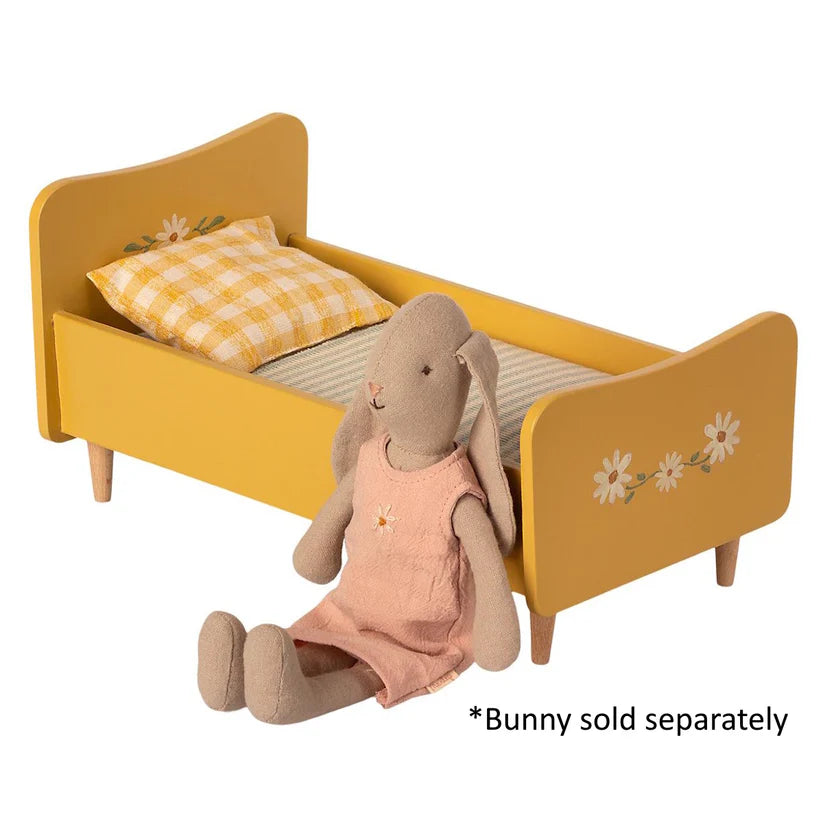 Maileg | Wooden Bed Mini Yellow by Maileg - Friends of K