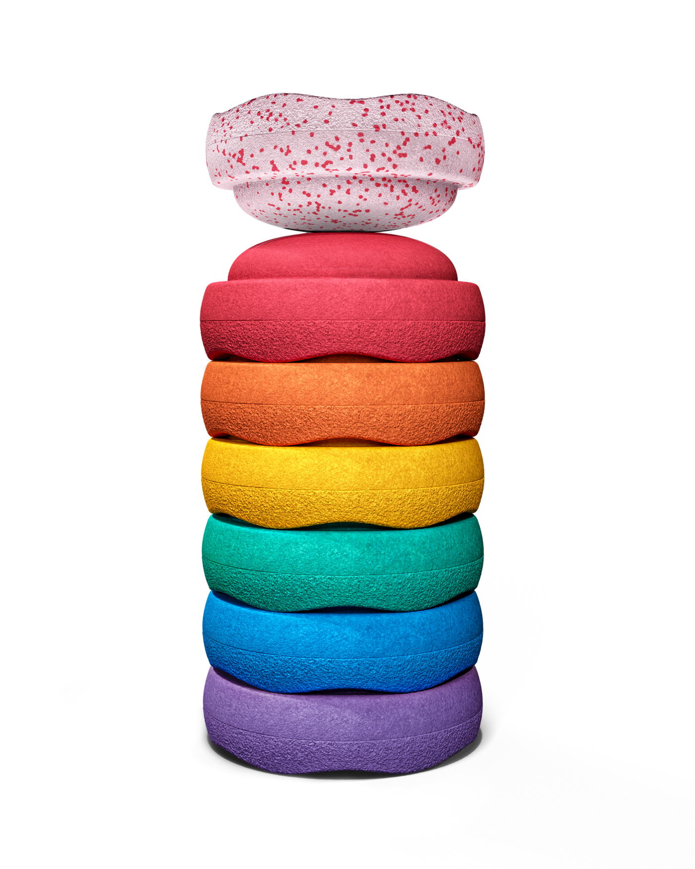 Stapelstein | Original Rainbow Classic Set of 6 Minis + FREE Blush Sprinkles Mini by Stapelstein - Friends of K