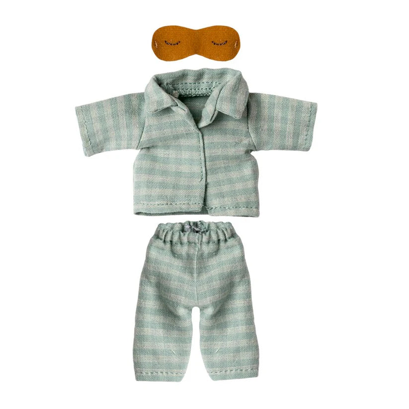 Maileg | Pyjamas Dad Mouse Mint-Sand by Maileg - Friends of K