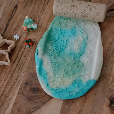 Snowflake Roller - Eco Pattern Playdough Roller