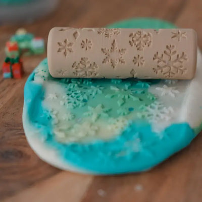Snowflake Roller - Eco Pattern Playdough Roller