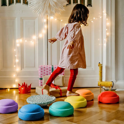 Stapelstein | Original Rainbow Classic Set of 6 + FREE Limited Edition Dark Green/Blush Board by Stapelstein - Friends of K