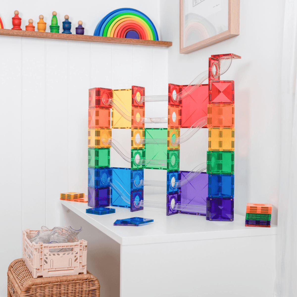 Connetix Tiles | Super Ball Run Pack 134pc *PreOrder* by Connetix Magnetic Tiles - Friends of K