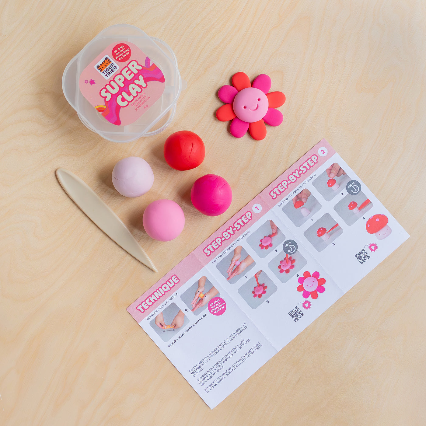 Tiger Tribe | Super Clay - Sunset (Pink + Red)