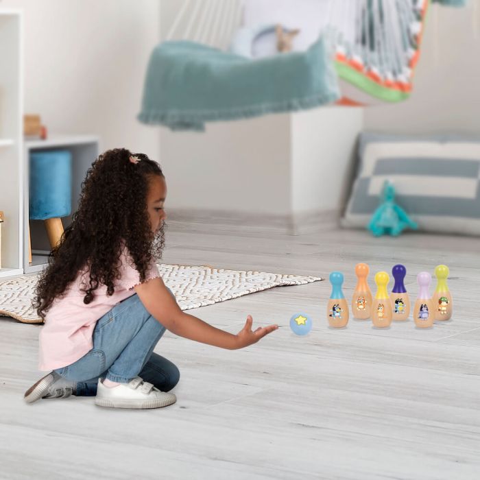 Bluey | Wooden Skittle Set