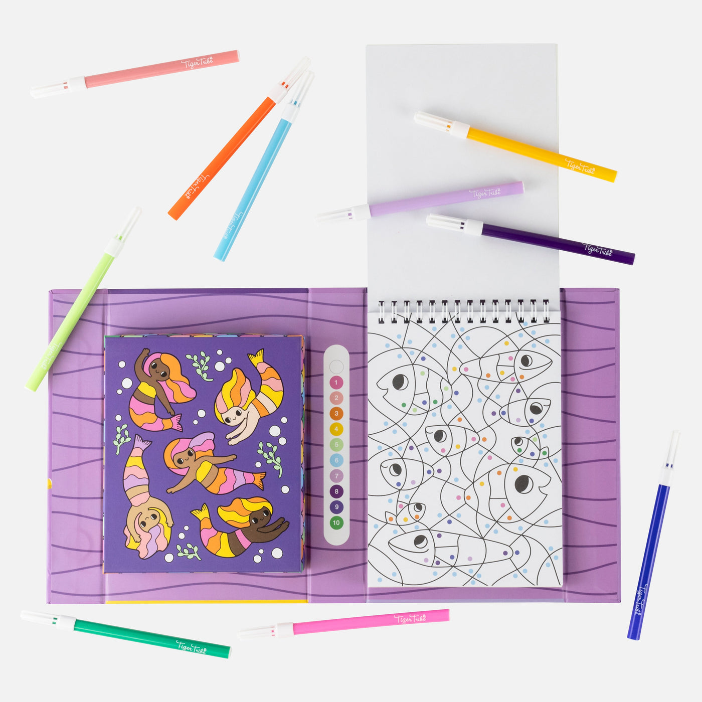 Colour by Numbers - Mermaids and Friends by Tiger Tribe - Friends of K