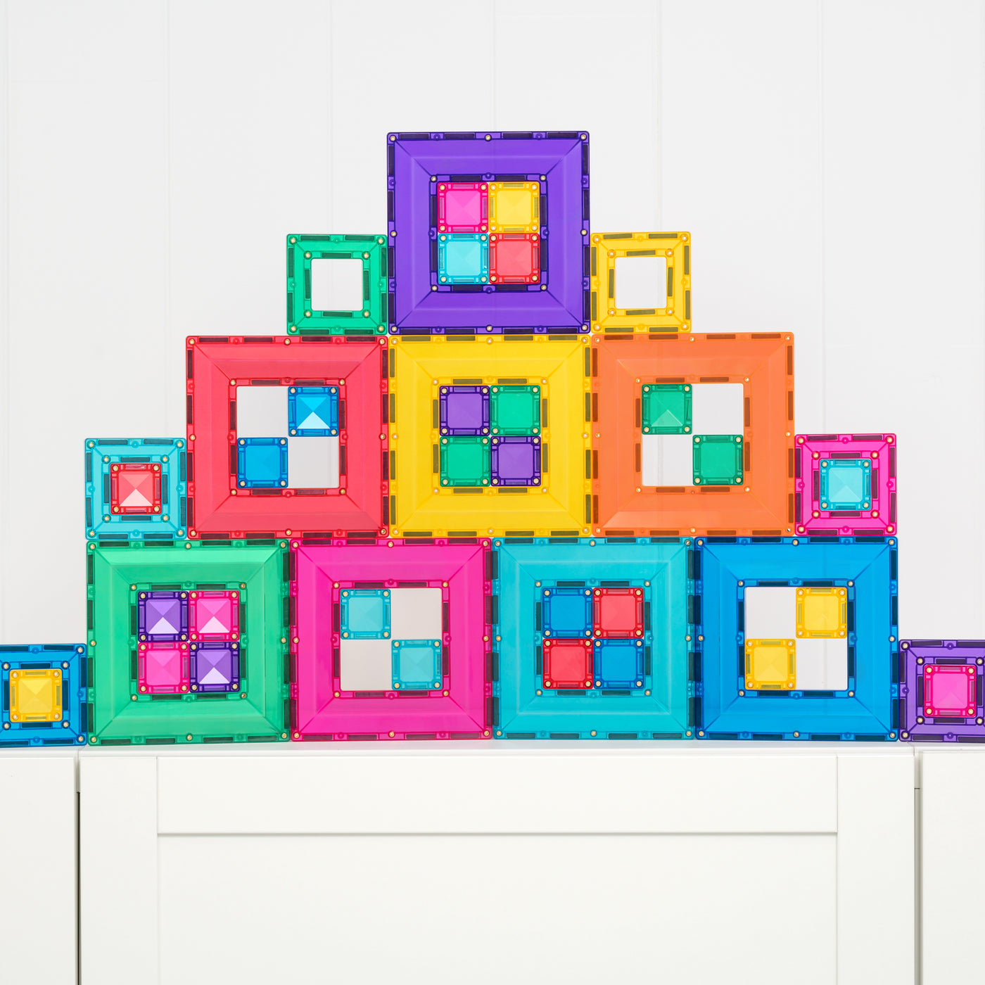 Connetix Tiles | Bright Portal Pack 48pc by Connetix Magnetic Tiles - Friends of K