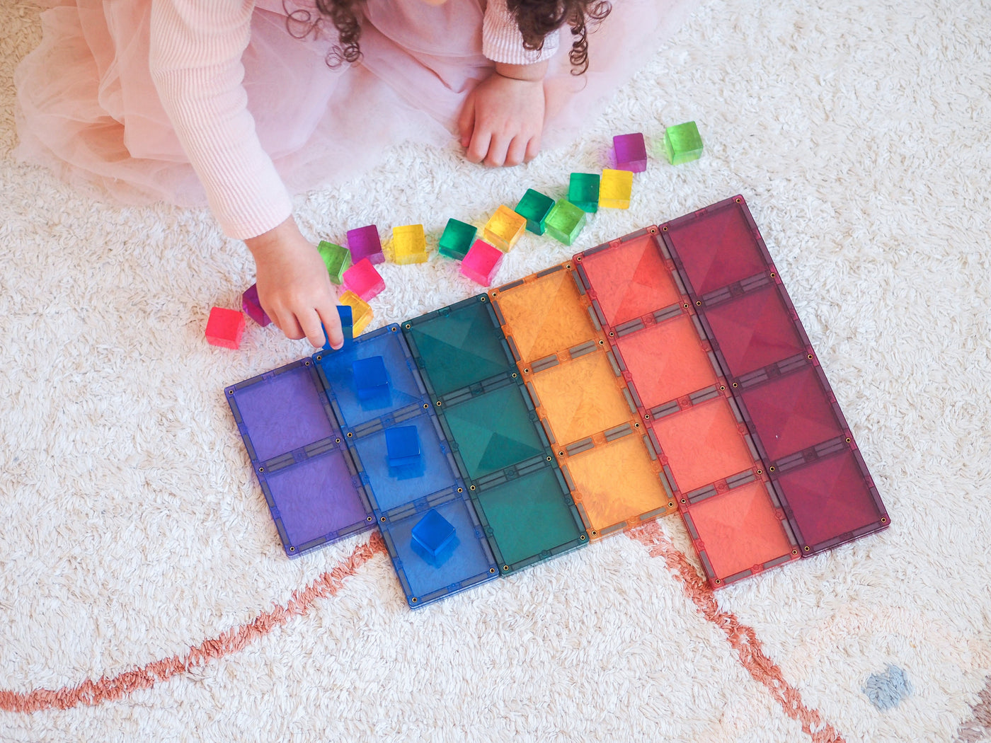 Connetix Tiles | Pastel Rectangle Pack 24pc by Connetix Magnetic Tiles - Friends of K