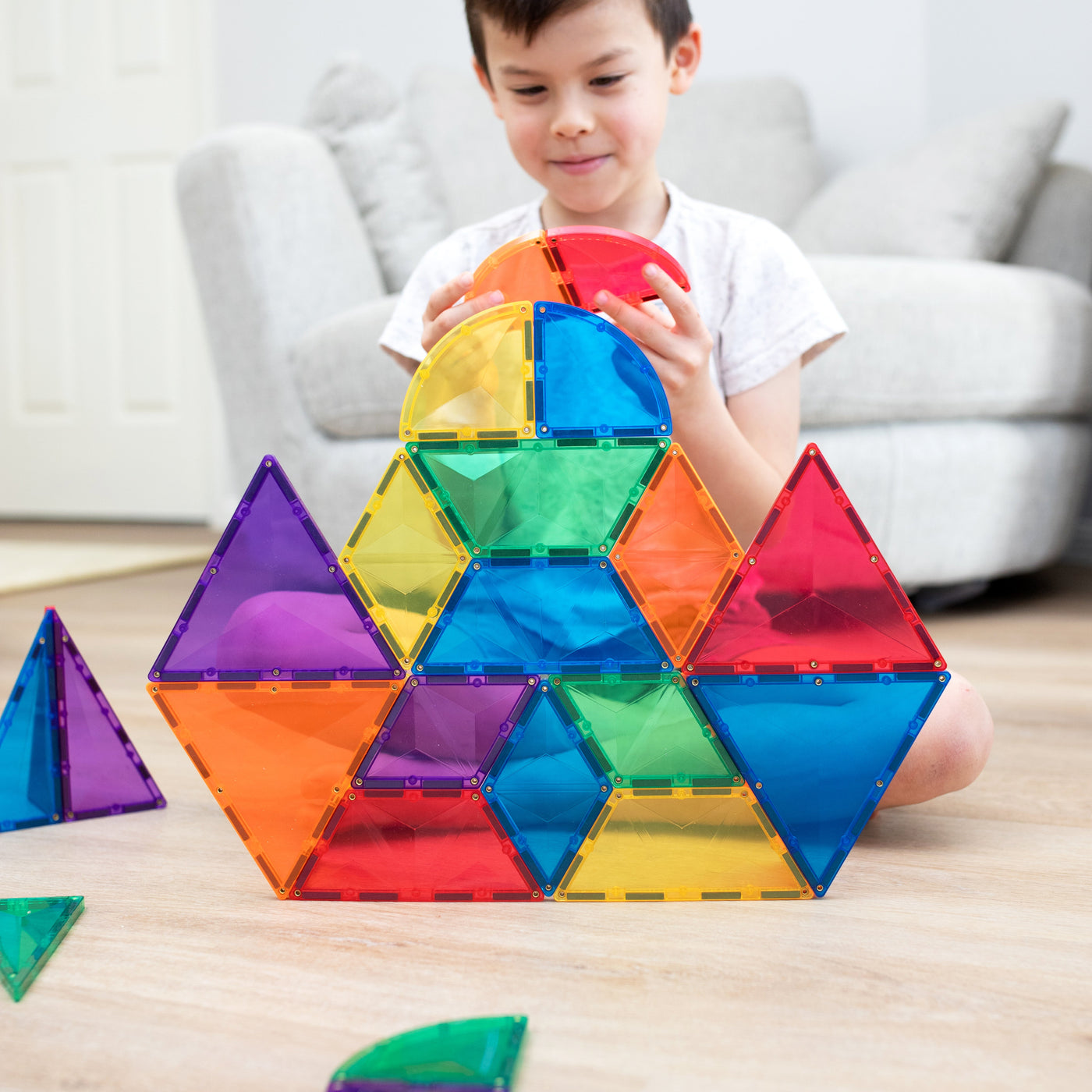 Connetix Tiles | Rainbow Shape Expansion Pack 36 pc (Damaged Box) by Connetix Magnetic Tiles - Friends of K