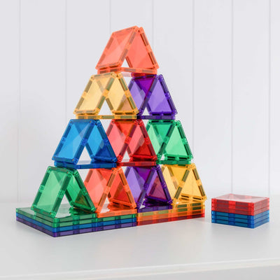 Connetix Tiles | Rainbow Square Expansion Pack 42pc by Connetix Magnetic Tiles - Friends of K