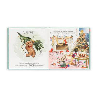 Gingerbread Fred Book by Jellycat - Friends of K