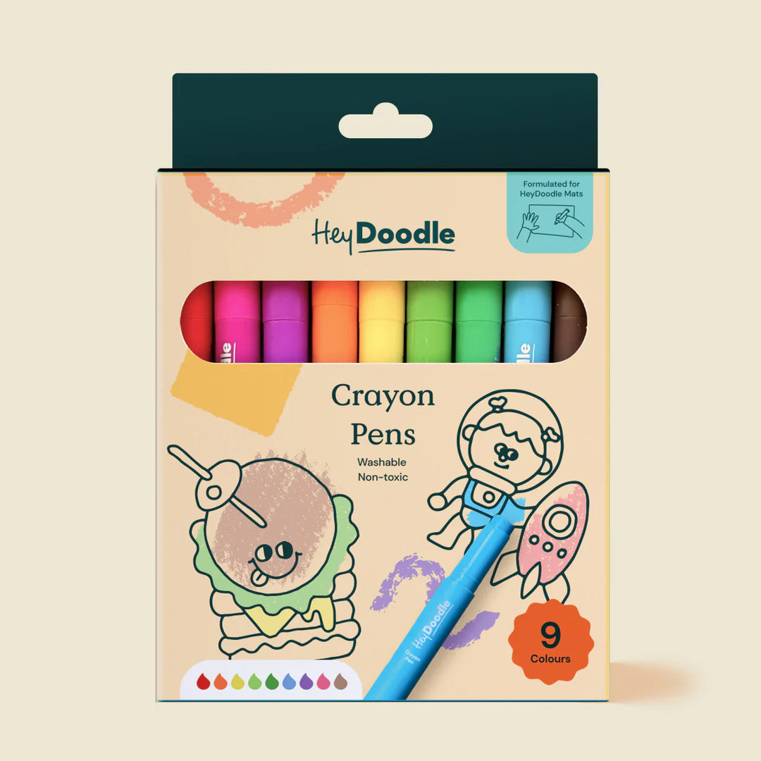 Hey Doodle | Washable Crayon Pens by Hey Doodle - Friends of K