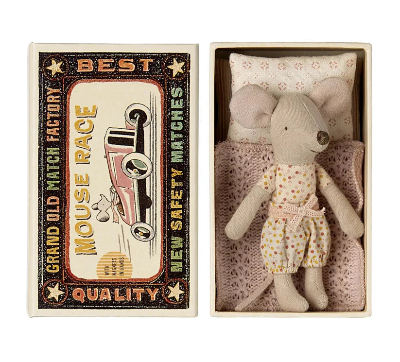 Little Sister Mouse in Matchbox by Maileg - Friends of K