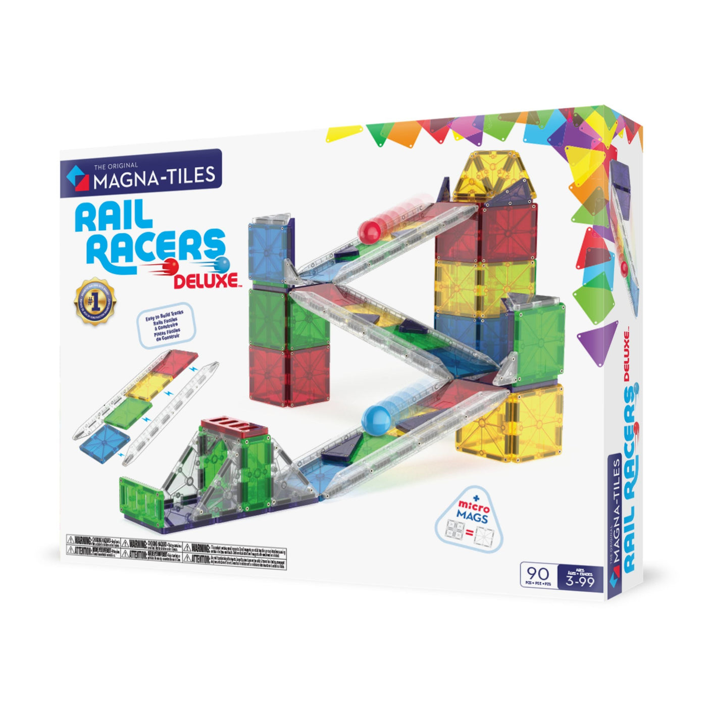 Magna-Tiles | Rail Racers Deluxe Set (90 piece) by Magna-Tiles - Friends of K