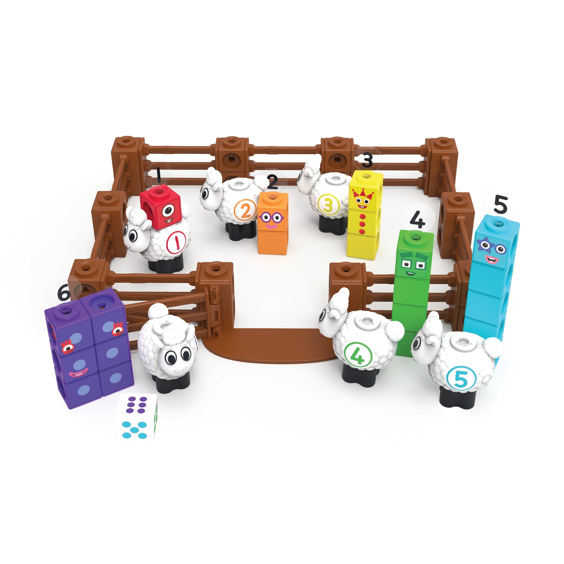 Numbeblocks Animals Numberblocks | MathLink Cubes Activity Set Numberblocks Sheep Farm ...