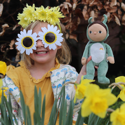 Olli Ella | Dinky Dinkum Backyard Buddies Gideon Grasshopper Green by Olli Ella - Friends of K