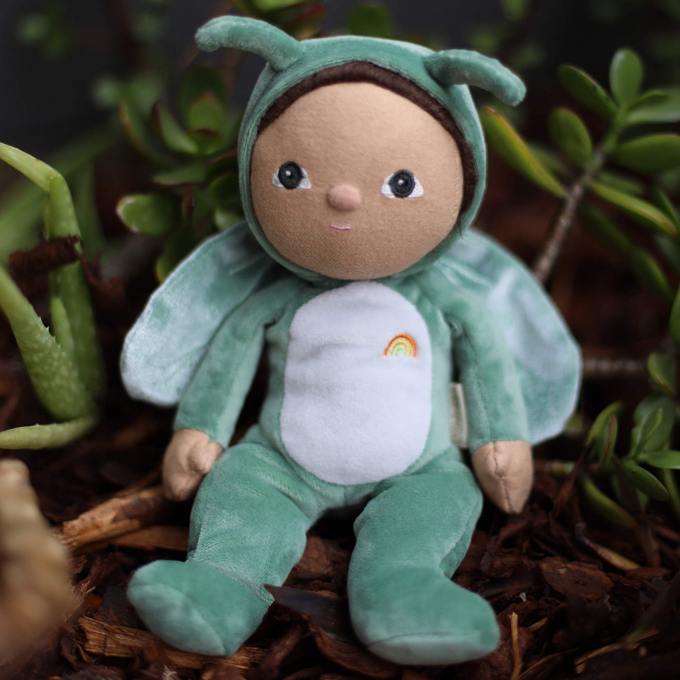 Olli Ella | Dinky Dinkum Backyard Buddies Gideon Grasshopper Green by Olli Ella - Friends of K