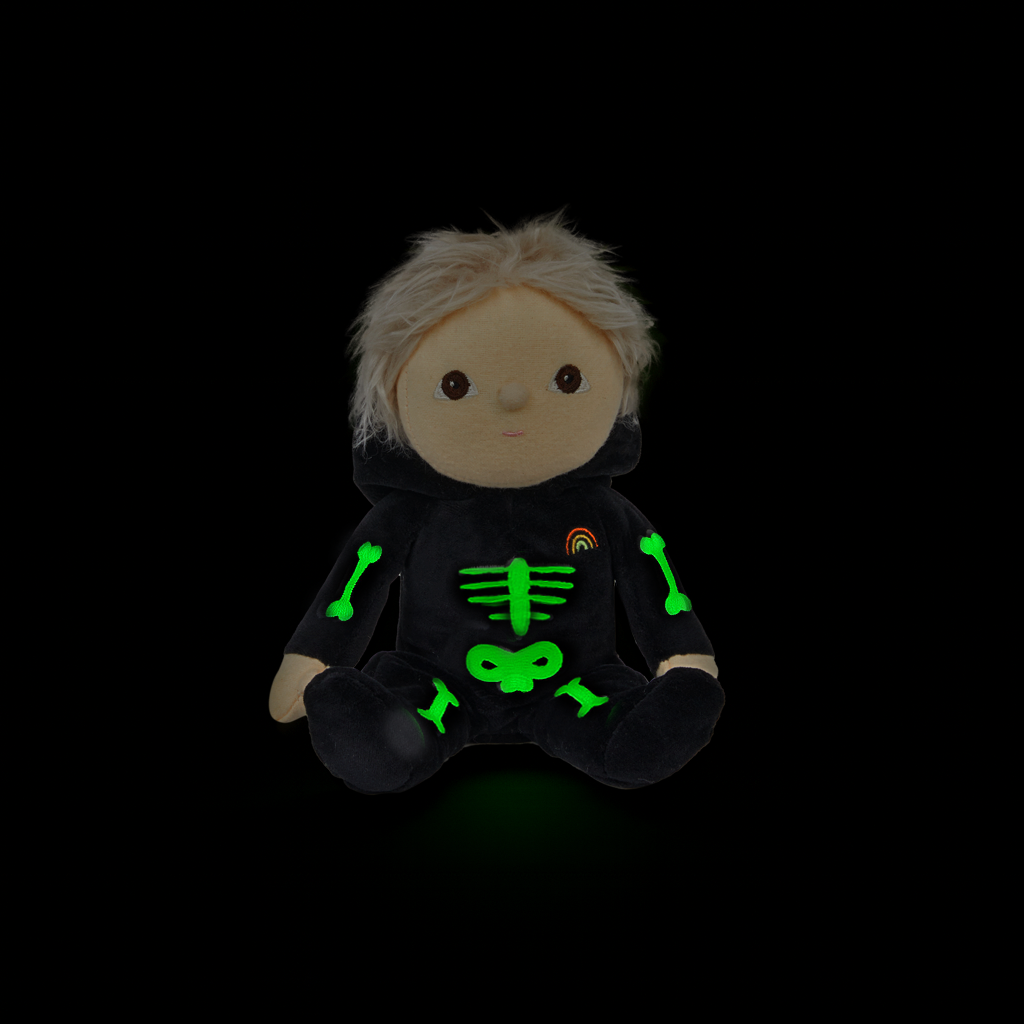Olli Ella | Dinky Dinkum Doll Scully Skeleton Black by Olli Ella - Friends of K