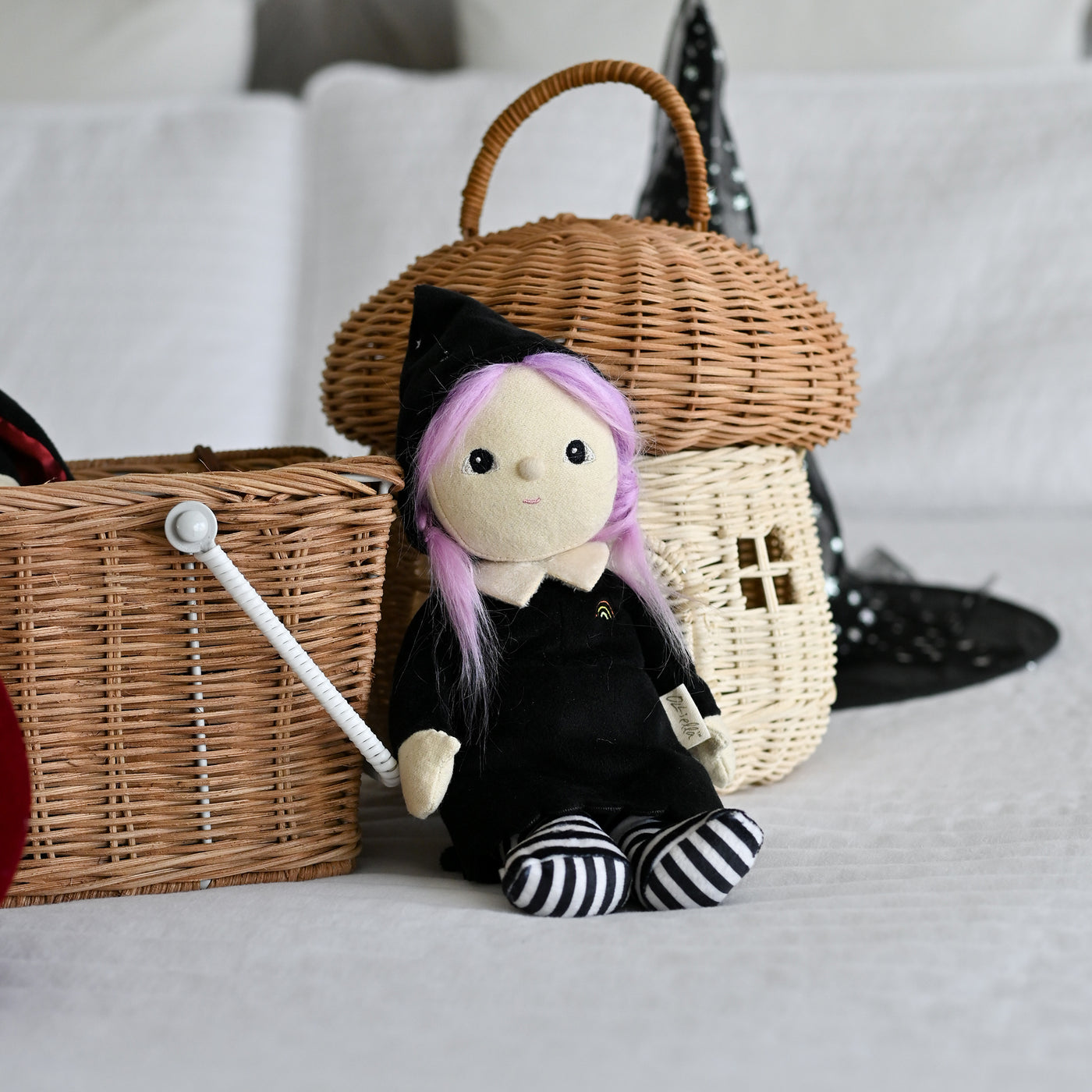 Olli Ella | Dinky Dinkum Doll Willa Witch Black by Olli Ella - Friends of K