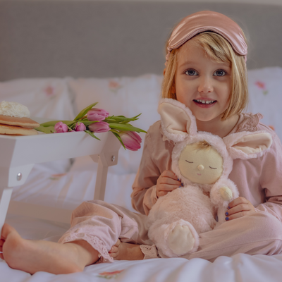 Olli Ella | Lullaby Cozy Dinkum Bunny Moppet Pink by Olli Ella - Friends of K