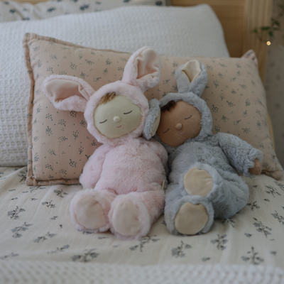 Olli Ella | Lullaby Cozy Dinkum Bunny Moppet Pink by Olli Ella - Friends of K