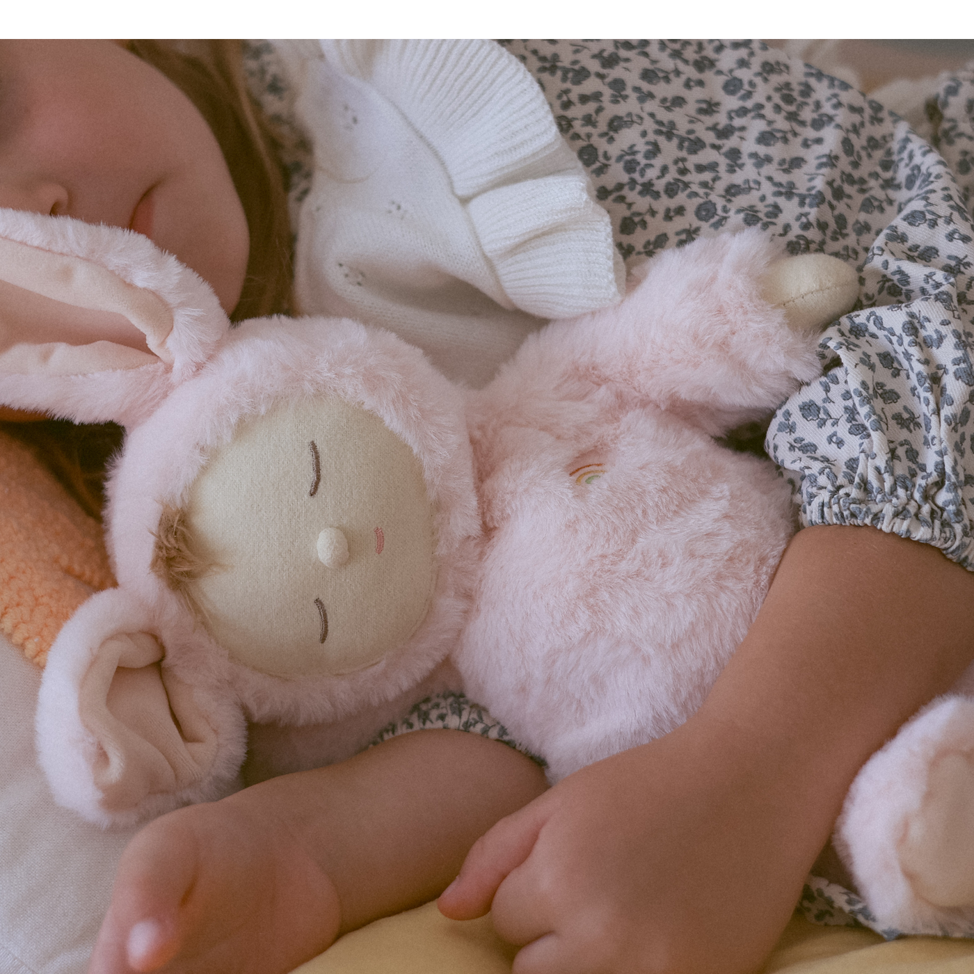 Olli Ella | Lullaby Cozy Dinkum Bunny Moppet Pink by Olli Ella - Friends of K