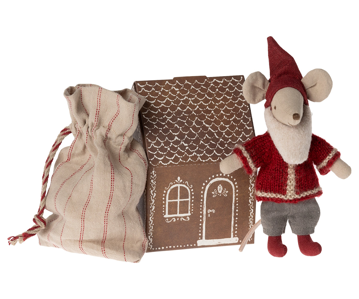 Santa Mouse with House by Maileg - Friends of K
