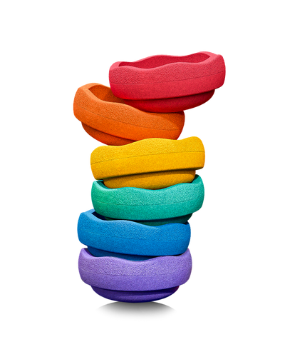 Stapelstein Mini Rainbow Classic (Set of 6) by Stapelstein - Friends of K
