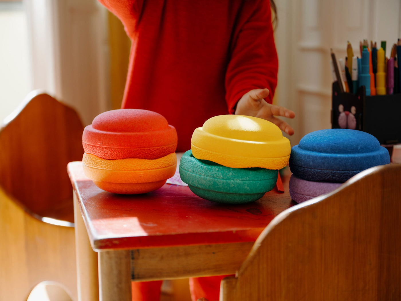 Stapelstein Mini Rainbow Classic (Set of 6) by Stapelstein - Friends of K