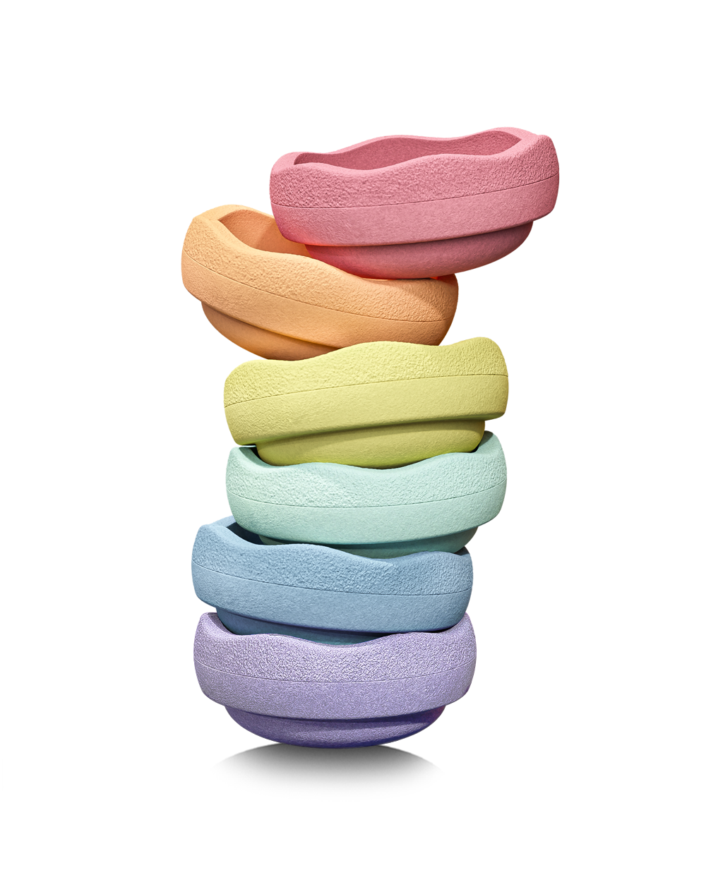 Stapelstein Mini Rainbow Pastel (Set of 6) by Stapelstein - Friends of K