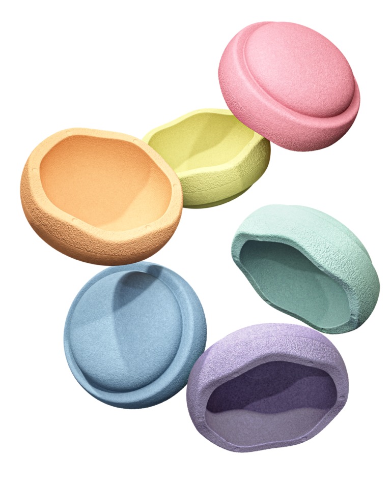 Stapelstein Mini Rainbow Pastel (Set of 6) by Stapelstein - Friends of K