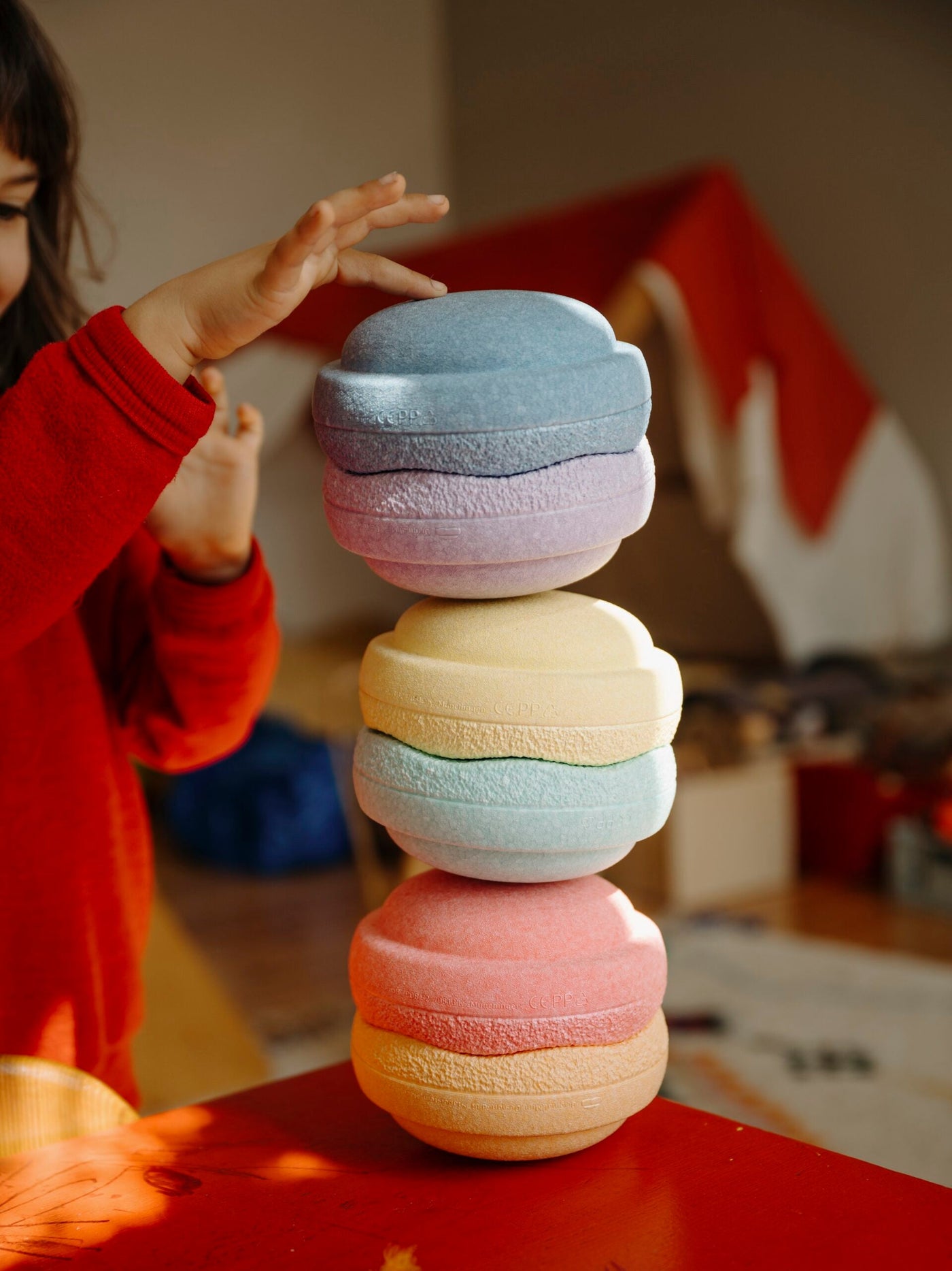 Stapelstein Mini Rainbow Pastel (Set of 6) by Stapelstein - Friends of K