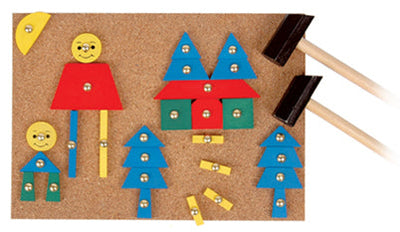 Tap a Shape with Hammer Nails by Kaper Kidz - Friends of K