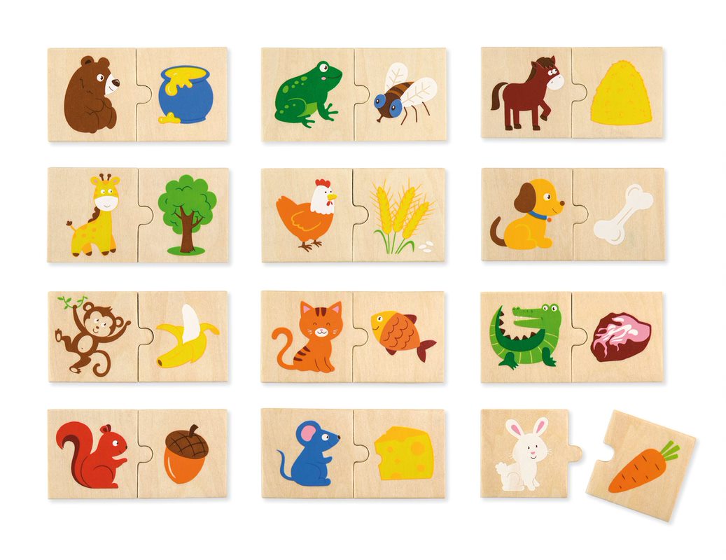 Animal Feeding Puzzle Set by Viga Toys - Friends of K