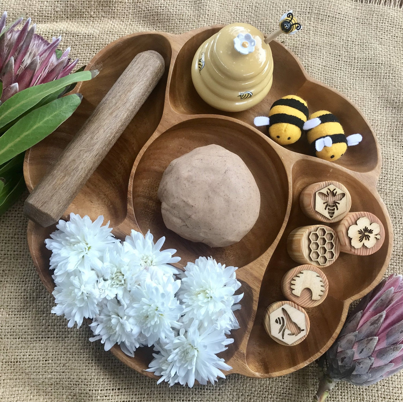Bee Playdough Stamps by Beadie Bug Play - Friends of K