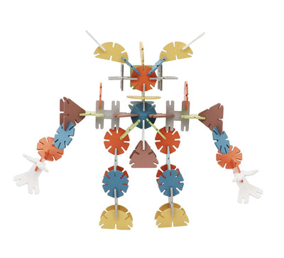 Calm & Breezy Geometry Connecting Shape Building Blocks by Kaper Kidz - Friends of K