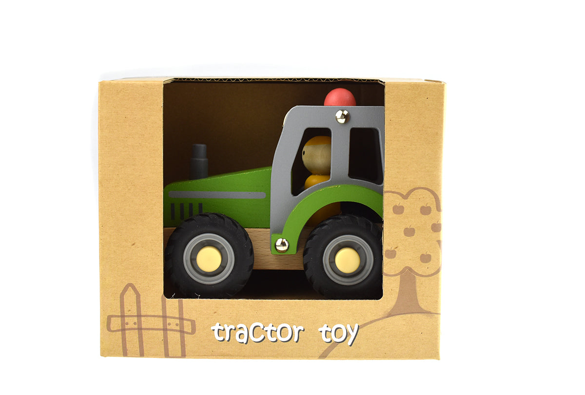 Calm & Breezy Tractor with Rubber Wheels (Green) by Kaper Kidz - Friends of K
