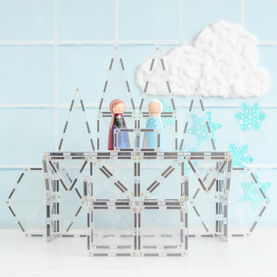 Connetix Tiles | Clear Starter Pack 34pc by Connetix Magnetic Tiles - Friends of K